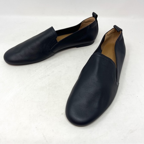 NIB Everlane The Leather Slip On Black Genuine Leather Loafer Size 10.5 - Picture 3 of 7